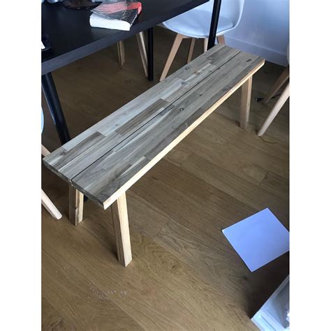 Ikea Skogsta Acacia Bench AptDeco