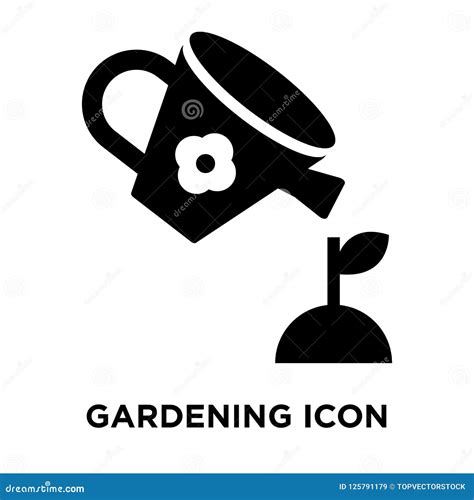 Gardening Icon Vector Isolated on White Background, Logo Concept Stock ...