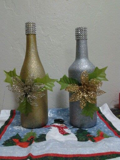 Botellas De Chrismas Holiday Crafts Gifts Wine Bottle Diy Crafts