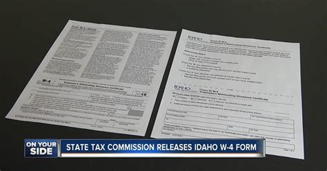 Idaho State Tax Commission Releases Idaho W 4 Form