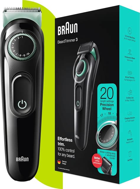 Braun Men S Beard Trimmer Series 3 Hair Clippers Lifetime Sharp