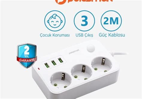 Bim Polosmart Akım Korumalı 3usb 3lü Priz Yorumları ve Özellikleri