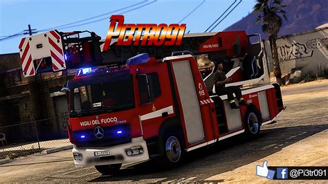 M B Atego Autoscala Vigili Del Fuoco Gta Mods