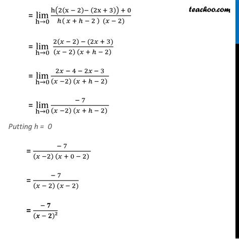 Example 19 Find Derivative From First Principle F X 2x 3 X