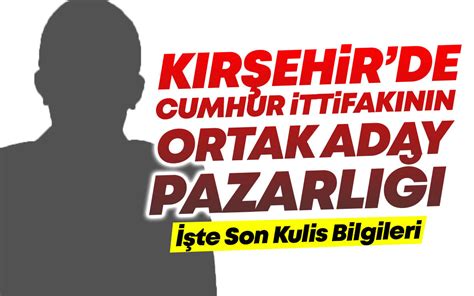 Kırşehir de Cumhur İttifakının Ortak Aday Pazarlığı