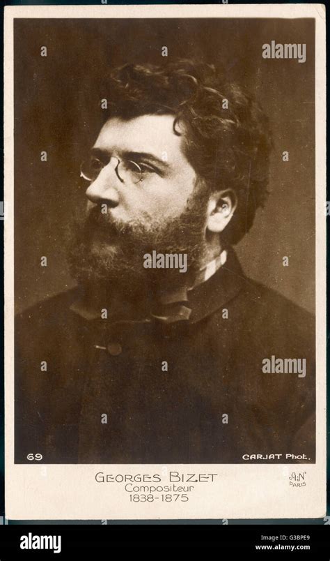 Portrait of the French composer, GEORGES BIZET (1838-1875 Stock Photo ...