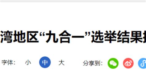 台湾地区“九合一”选举结果揭晓 手机新浪网