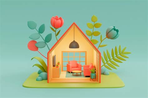 Free Photo 3d View Of House