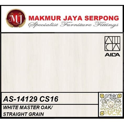 Jual Hpl Aica Asia As Cs White Master Oak I Woodgrain Kota