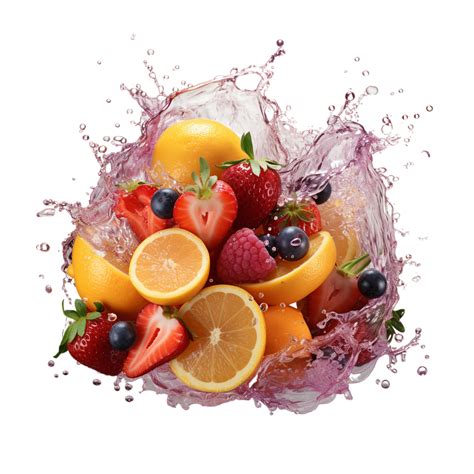 Ai Generated Fruit Juice Splash Fruit Juice Splash Png 41765321 Png