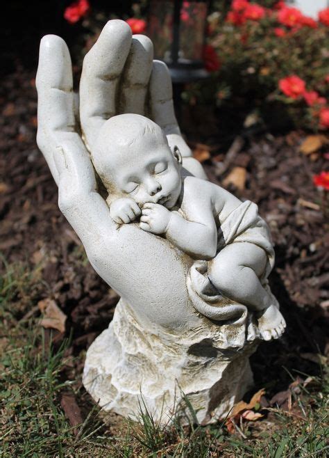 Baby Angel Memorial Statue Loss Of A Child Sculpture Concrete Outdoor