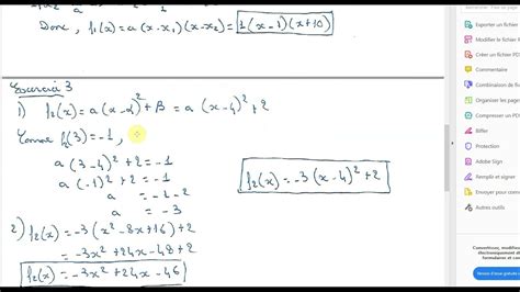 Ds Ex Second Degr Sp Math Youtube