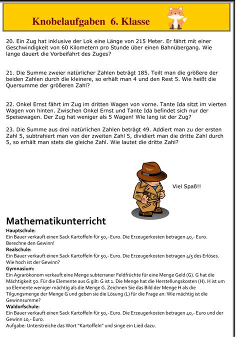 Bungsblatt Zu Sonstiges Mathe Klasse