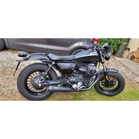 Silencieux Moto Guzzi V9 850 Euro5 Mistral MGH V9E5 Finition Satiné