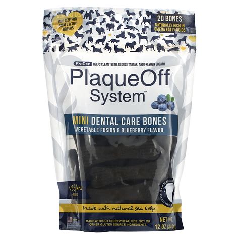 ProDen, PlaqueOff System, Mini Dental Care Bones, For Small & Toy Breed ...