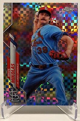 Topps Chrome Miles Mikolas X Fractor St Louis Cardinals Ebay