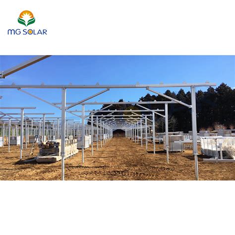 Pv Solar Farm Mounting System Panel Fixed Agricultural Ground Structure