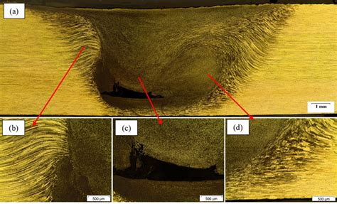 Macro And Microstructure Of The Weld Joint 2 A Macrograph Of The