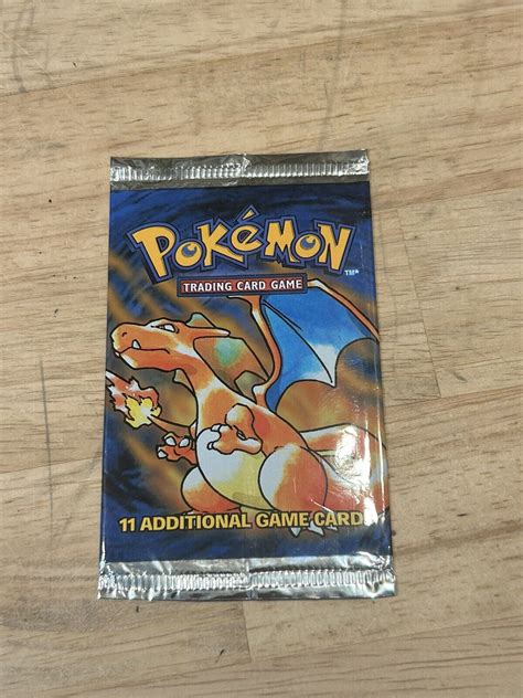 Pokemon Tcg Empty Base Set Booster Pack Wrapper Wotc Charizard Art