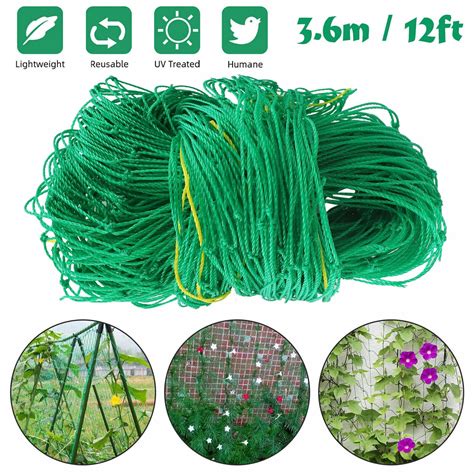 Nylon Trellis Netting For Climbing Plants 4ft X4ft Heavy Duty Garden Trellis Netting For