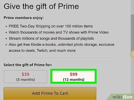 How To Give Amazon Prime As A Gift Steps With Pictures