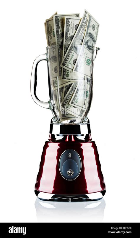 Money In A Blender Stock Photo Alamy