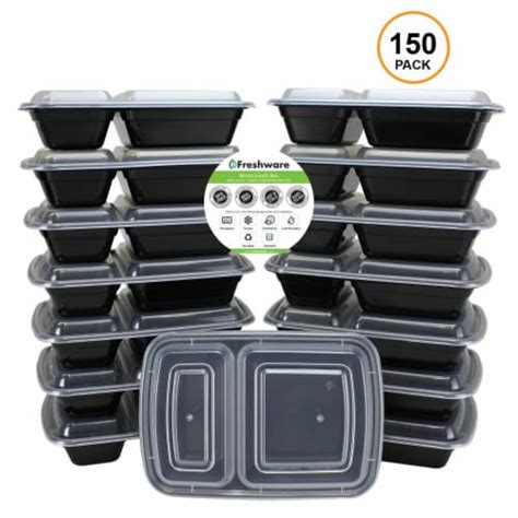 Freshware Pack Compartment Bento Lunch Boxes With Lids Meal