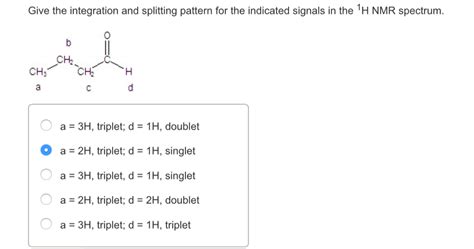 H NMR Splitting Patterns