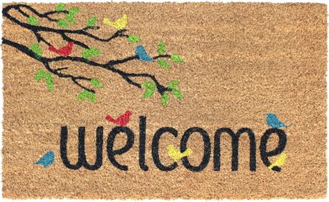 Rugsmith Multi Tufted Welcome Birds Doormat 18 X 30