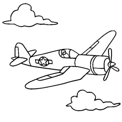 Aviones De Dibujo Para Colorear Imprimir E Dibujar Coloringonly