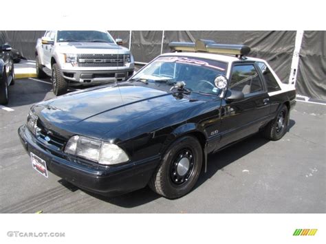 Black Ford Mustang Lx Police Interceptor Coupe Photo