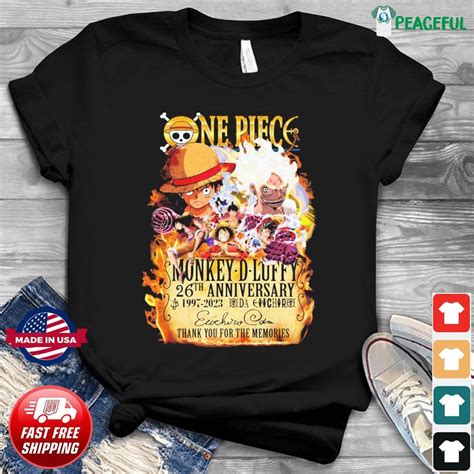 One Piece Monkey D Luffy Th Anniversary Memories Shirt