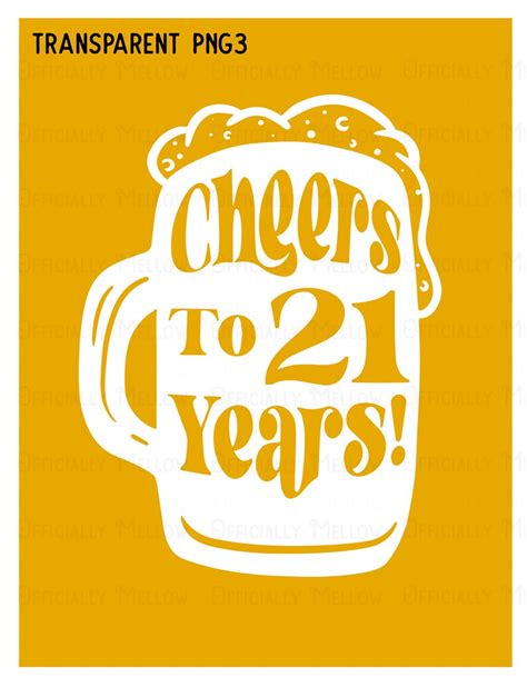 Cheers To 21 Years Svg 21st Birthday Svg 21st Birthday Beer Etsy