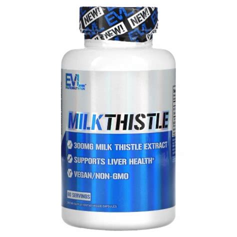 Evlution Nutrition Milk Thistle 300 Mg 60 Veggie Capsules 60 Count Smith’s Food And Drug