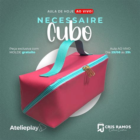 Molde Necessaire Cubo Pmg Ateli Cris Ramos Ltda Epp Hotmart