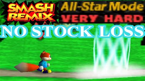 Smash Remix All Star Mode Gameplay With Conker Very Hard No Stock