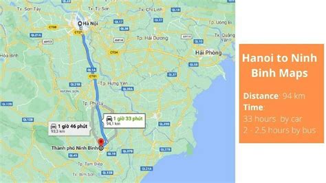 Hanoi To Ninh Binh Map Pu Luong Excursions