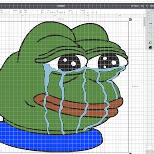 Pepe Frog Meme Svg Png Cricut File Layered Cut Design For Printing