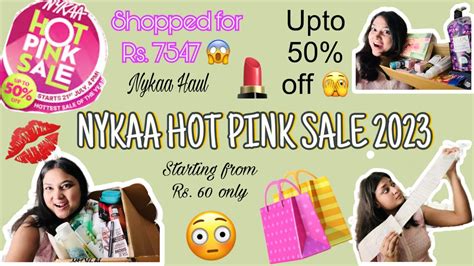 NYKAA HOT PINK SALE 2023 HUGE Nykaa HAUL50 Off Product