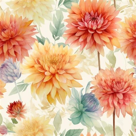 Premium Ai Image There Is A Large Flower Pattern With Many Colors On