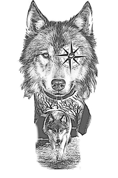 Pin By Studio Martin Tattoo Rock On Editadas Half Sleeve Tattoos Wolf