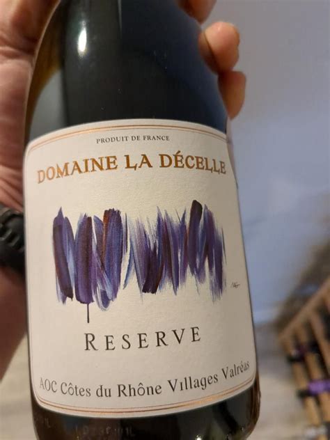 2020 Domaine la Decelle Côtes du Rhône Villages Valréas Reserve France