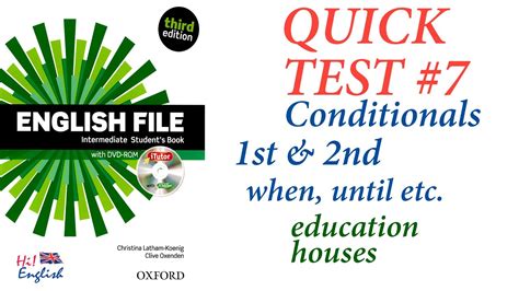 English File Intermediate Quick Test 7 First And Second Conditionals