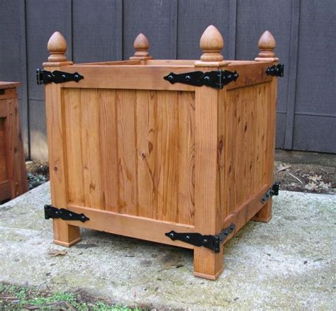 Old World Redwood Planter Box Versailles Orangeries Planter Box