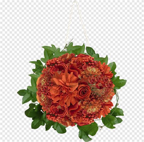 Flower Arranging Orange Png Pngegg