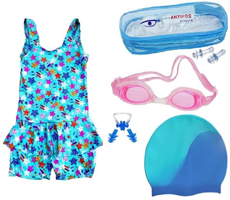 Buy The Morning Play Girls Swimming Kit With Swimming Costume Swimming