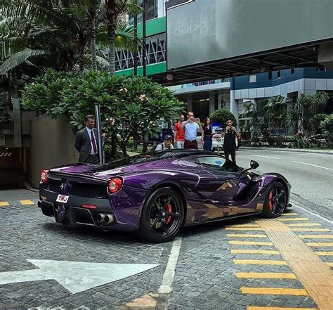 Purple LaFerrari! | Photo by @choknorris.cars | #blacklist #ferrari # ...