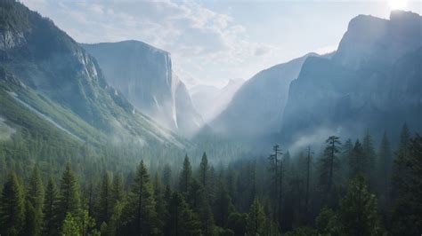 Wallpaper Yosemite K K Wallpaper Forest Osx Apple Mountains Os