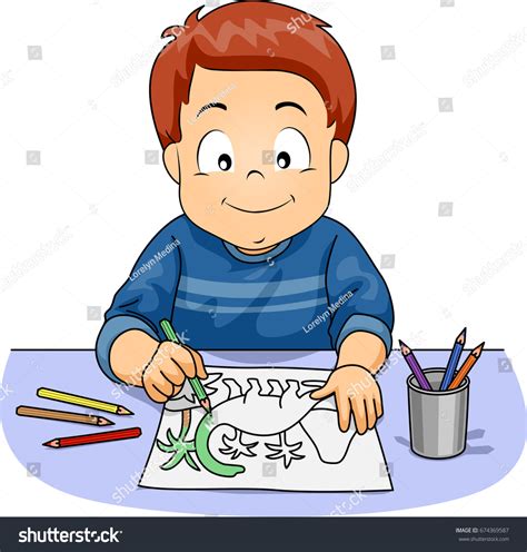 Kids Coloring Clipart