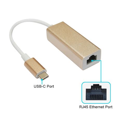 USB 3.1 Type C USB C to High Speed Gigabit Ethernet LAN RJ45 Adapter ...